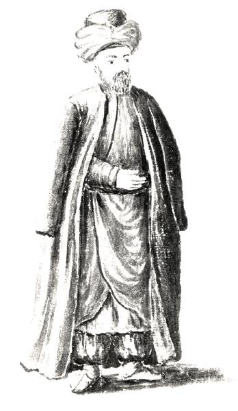 Coemino Bajeti, fra The Venetian Clothes (wc på papir) (se 188194 for medfølgende tekst) av Jan van Grevenbroeck