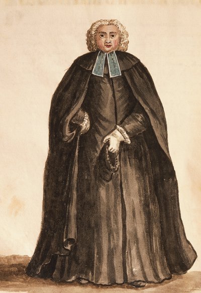 Master of the Doge's Chapel fra The costumes of Venicens av Giovanni di Grevembroch (1731-1807), Akvarell av Jan van Grevenbroeck