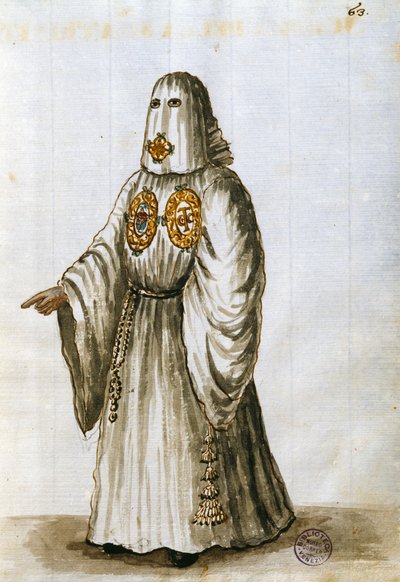 Robes of the Confraternity of the Holy Trinity (penn og blekk og wc på papir) av Jan van Grevenbroeck