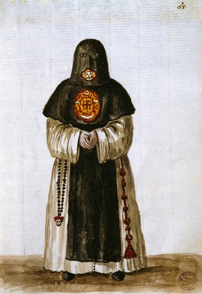 Robes of the Confraternity of the Name of God (penn og blekk og wc på papir) av Jan van Grevenbroeck