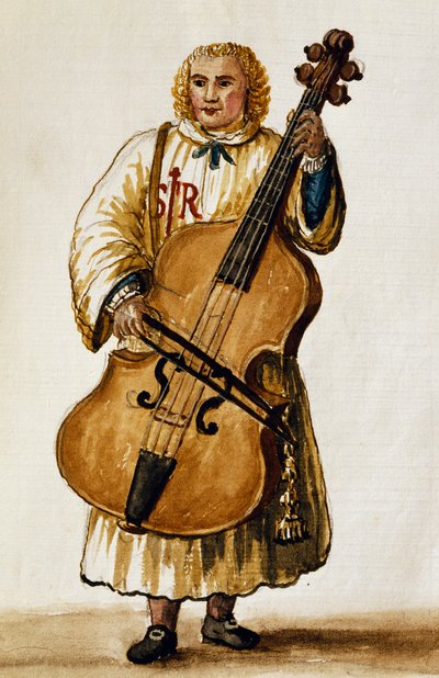 Gatemusiker, av Giovanni Grevembroch. Italia av Jan van Grevenbroeck