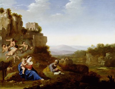 Den hellige familie av Jan van Haensbergen