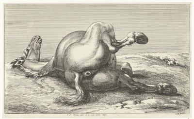 falt hest Dead Horses (serietittel) av Jan van Huchtenburg