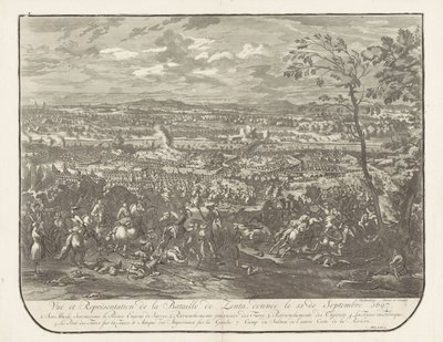 Slag bij Senta, 1697 Visning og representasjon av slaget ved Zenta, gitt 11. september 1697 (tittel på objekt) av Jan van Huchtenburg