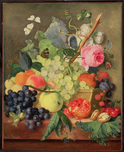 A Basket of Fruit, 1744 (panel) (for par se 86746) av Jan van Huysum