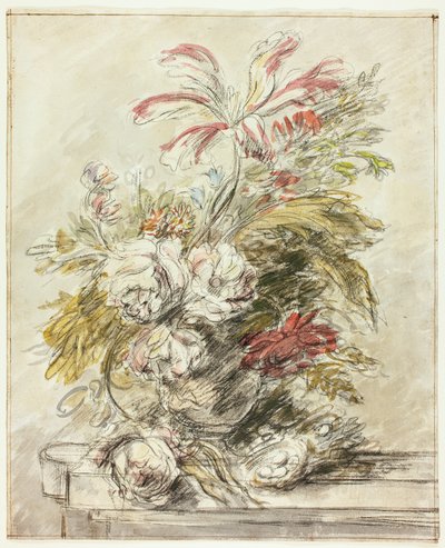 Et blomsterstykke av Jan van Huysum