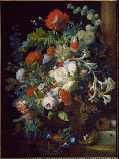 Stilleben. Blomsterkurv. (olje på lerret av Jan van Huysum