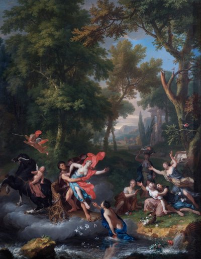 The Rape of Proserpina (olje på eikepanel) av Jan van Huysum