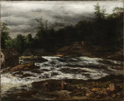 Fjelllandskap med foss av Jan van Kessel d.Æ.
