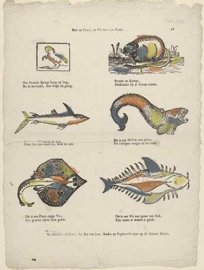 Råtten hest, fisken med halen (tittel på objekt) av Jan van Lee