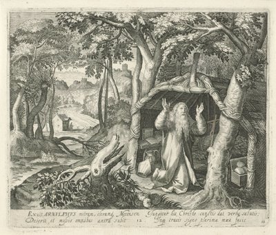 H. Arnulphus van Metz som eremitt Hellige og eremitter (serietittel) av Jan van Londerseel