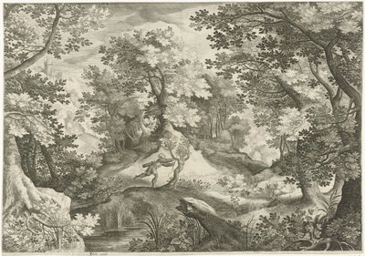 Landskap med Apollo og Daphne av Jan van Londerseel