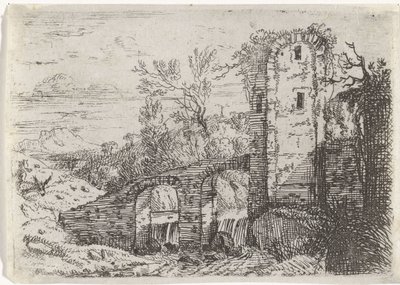 Steinbro over fossen av Jan van Nickelen