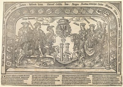 De seks barna til Philip the Handsome: Eleanor of Castilla, Charles V, Isabella of Austria, Ferdinand I, Mary and Catherine, ca. 1523 av Jan van Nieulandt