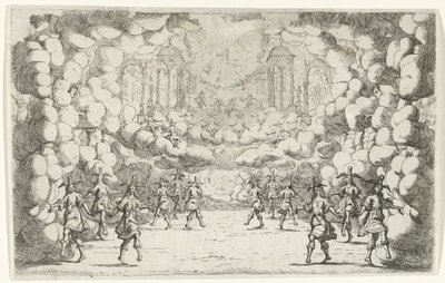 Tidens skypalass Design for scenesett (serietittel) av Jan van Ossenbeeck