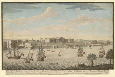 Fort William i kongeriket Bengal som tilhører East India Company of England av Jan van Ryne