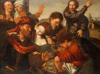 Matteus kall, ca. 1524-64 av Jan van Sanders workshop of Hemessen