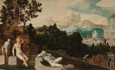 Landskap med Batseba av Jan van Scorel