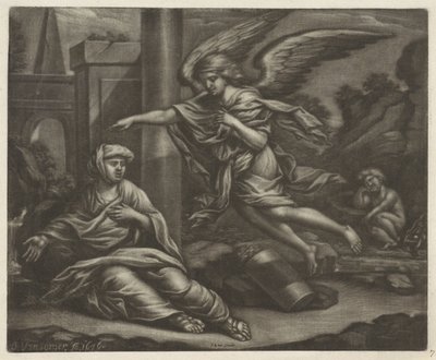 Hagar og Ismael i ørkenen av Jan van Somer