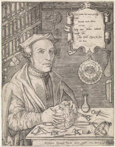 Portrett av Gemma Frisius av Jan van Stalburch