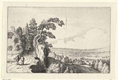 Utsikt over en dal Landskap (serietittel) Amenissimae aliquot requculae (serietittel) av Jan van de Velde (II)