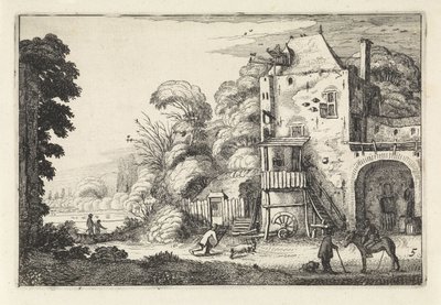 Inn i et landskap Landskap (serietittel) Amenissimae aliquot requculae (serietittel) av Jan van de Velde (II)