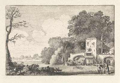 Landskap med avskjedigelsen av Hagar og Ismael Landskap (serietittel) Amenissimae aliquot requculae (serietittel) av Jan van de Velde (II)