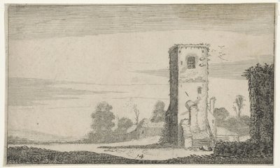 Ruïne van een toren într-un peisaj Ruine (titlul seriei) Unele dintre regiuni se îndrăgostesc de anti quidres (titlul seriei) norvegiană av Jan van de Velde (II)