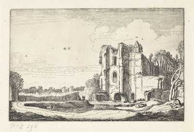 Ruinene av Brederode kasteel Castle Landskap (serietittel) Amenissimae aliquot requculae (serietittel) av Jan van de Velde (II)
