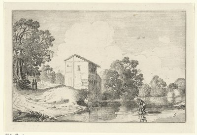 vadeplass Landskap (serietittel) Amenissimae aliquot requculae (serietittel) av Jan van de Velde (II)