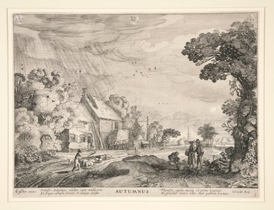 Høst, fra en serie av de fire sesongene av Jan van de Velde II