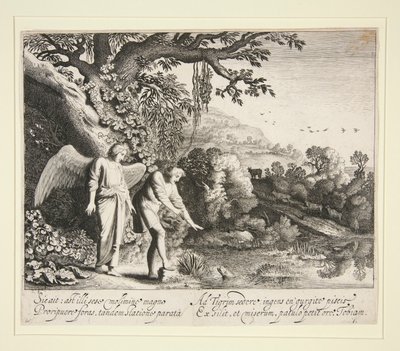 Tobias ser fisken, fra historien om Tobias av Jan van de Velde II