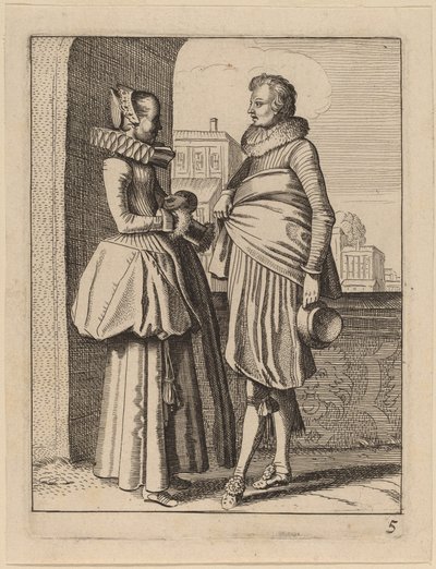 To figurer i kostyme av Jan van de Velde II