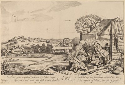 Luft av Jan van de Velde II after Willem Buytewech