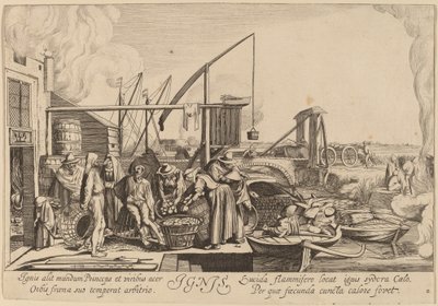 Brann av Jan van de Velde II after Willem Buytewech