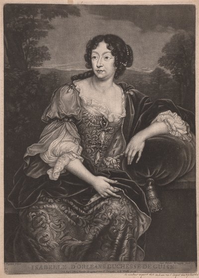 Isabelle D'Orleans hertuginne de Guise av Jan van der Bruggen