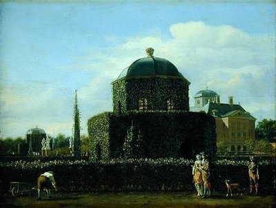 Paviljongen til Bosch-huset, boligen til vokteren av byen Gravenhage av Jan van der Heyden