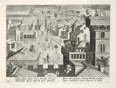 Å fange svaler med speilplater med hull, plate 77, illustrasjon fra 