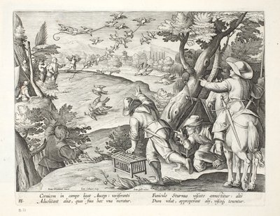 Fowlers catching Crows, illustrasjon fra 