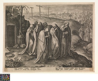 Hellige kvinner forlater graven av Jan van der Straet