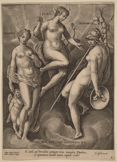 Venus, Juno og Minerva av Jan van der Straet