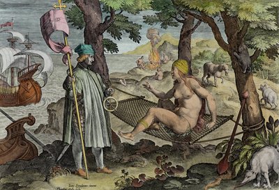 Vespucci Discovering America, plate 2 fra 