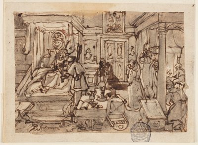 Ekstrem Unction av Jan van der Straet, called Stradanus