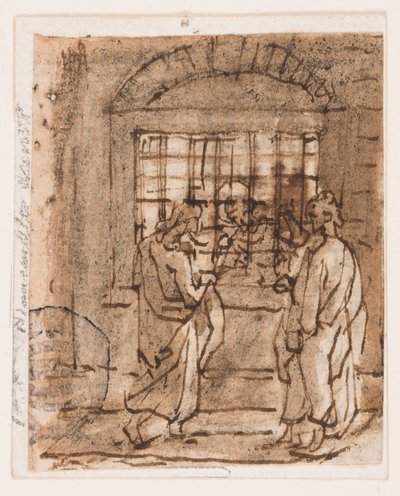 St. Peter i fengsel av Jan van der Straet, called Stradanus
