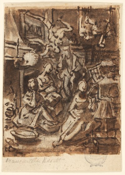 Studer for en komposisjon av Jan van der Straet, called Stradanus