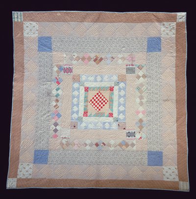 Patchwork quilt, ca. 1860 (tekstil) av Jane Pizar