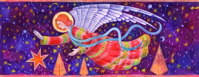 Angel, 1995, (blekk og gouache) av Jane Tattersfield