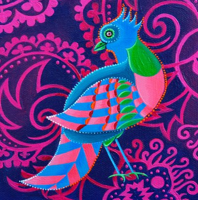 Rutete fugl, 2019 av Jane Tattersfield