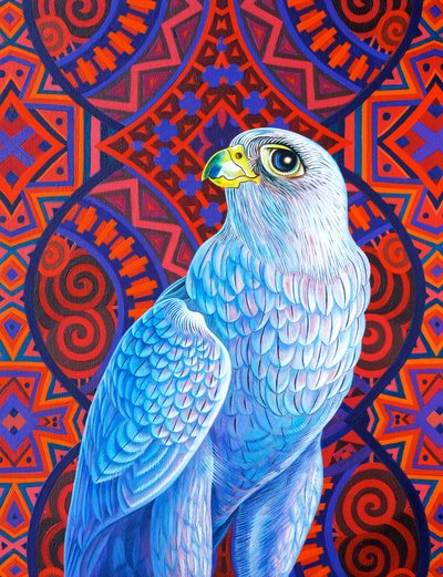Gråfalk, 2017, av Jane Tattersfield