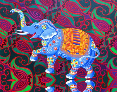Indisk elefant, 2016, av Jane Tattersfield